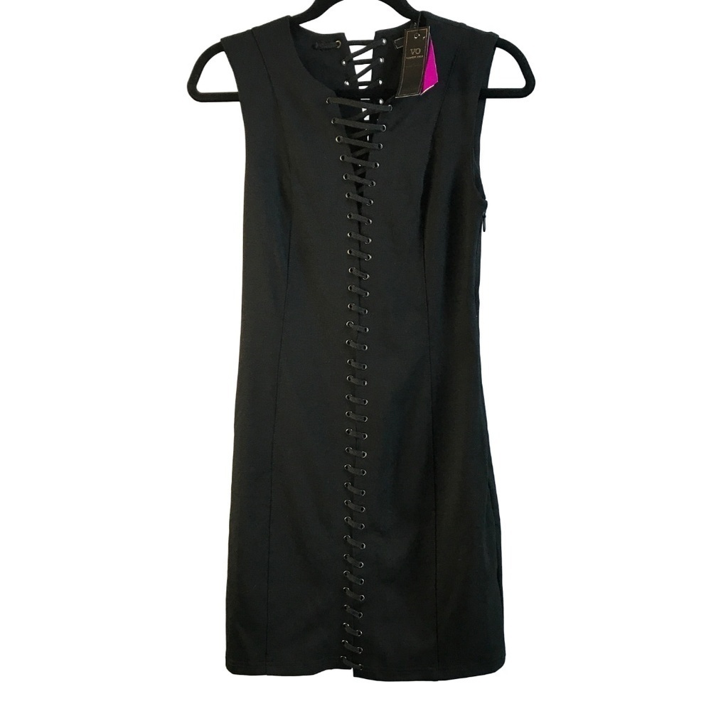 VO Virgin Only Black Laced Style Dress
